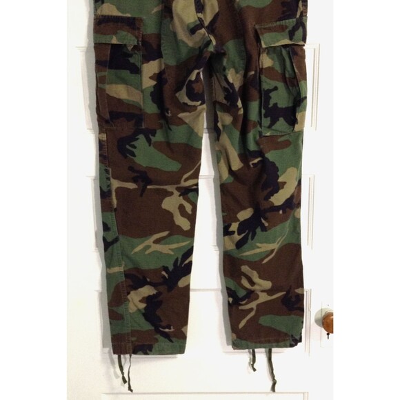 Vtg Propper Woodland Camo Pants Men Medium Long BDU Ripstop Military Combat 90s - Picture 6 of 10
